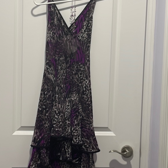 Women’s Summer Backless Mini Dress with necklace - Picture 2 of 4